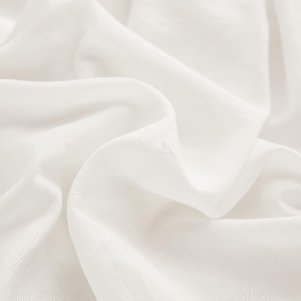 Merryword Boho White Body Pillowcase 20x54in - Ruffled Fringe Decor Sham White