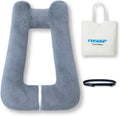 FHSGGP Travel Pillow Upgraded Version of Aircraft Travel Neck Pillow with Storage Bag, Sleep Pillows for Travel by Train, Car, or Plane…