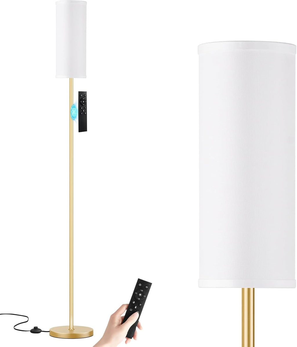 Ambimall 64'' Floor Lamps for Living Room with Remote Control and Stepless Dimmable Colors Temperature & Brightness, 9W Bulb…