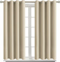 BGment Room Darkening Curtains 45 Inches Long - Grommet Thermal Insulated Drapes Window Treatment Curtains for Bedroom, 2 Panels, 52 x 45 I…
