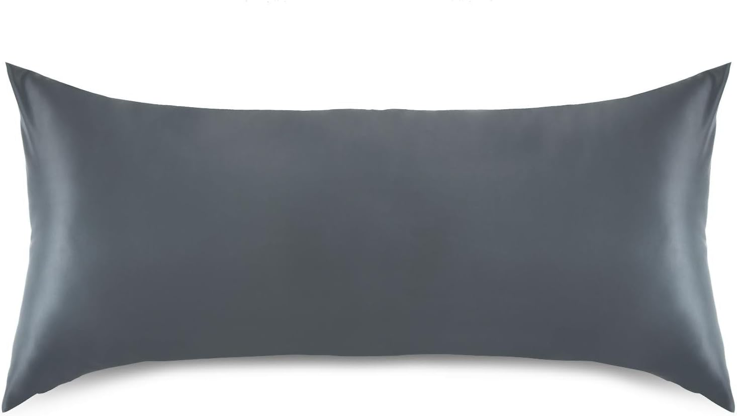 Gray Color Pillow Covers Silk Pillowcase for Hair and Skin with Envelope Closure Satin Pillowcase King Size Pillow Case for Bedroom Women…