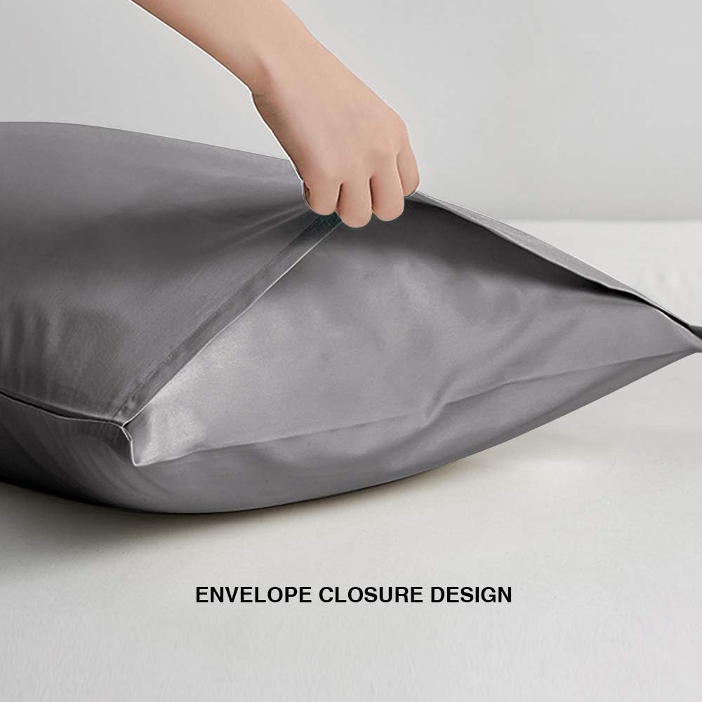 FLXXIE King Pillow Cases Set of 2, Soft Microfiber Pillow Covers with Envelope Closure, Wrinkle, Fade and Stain Resistant Pillowcases…