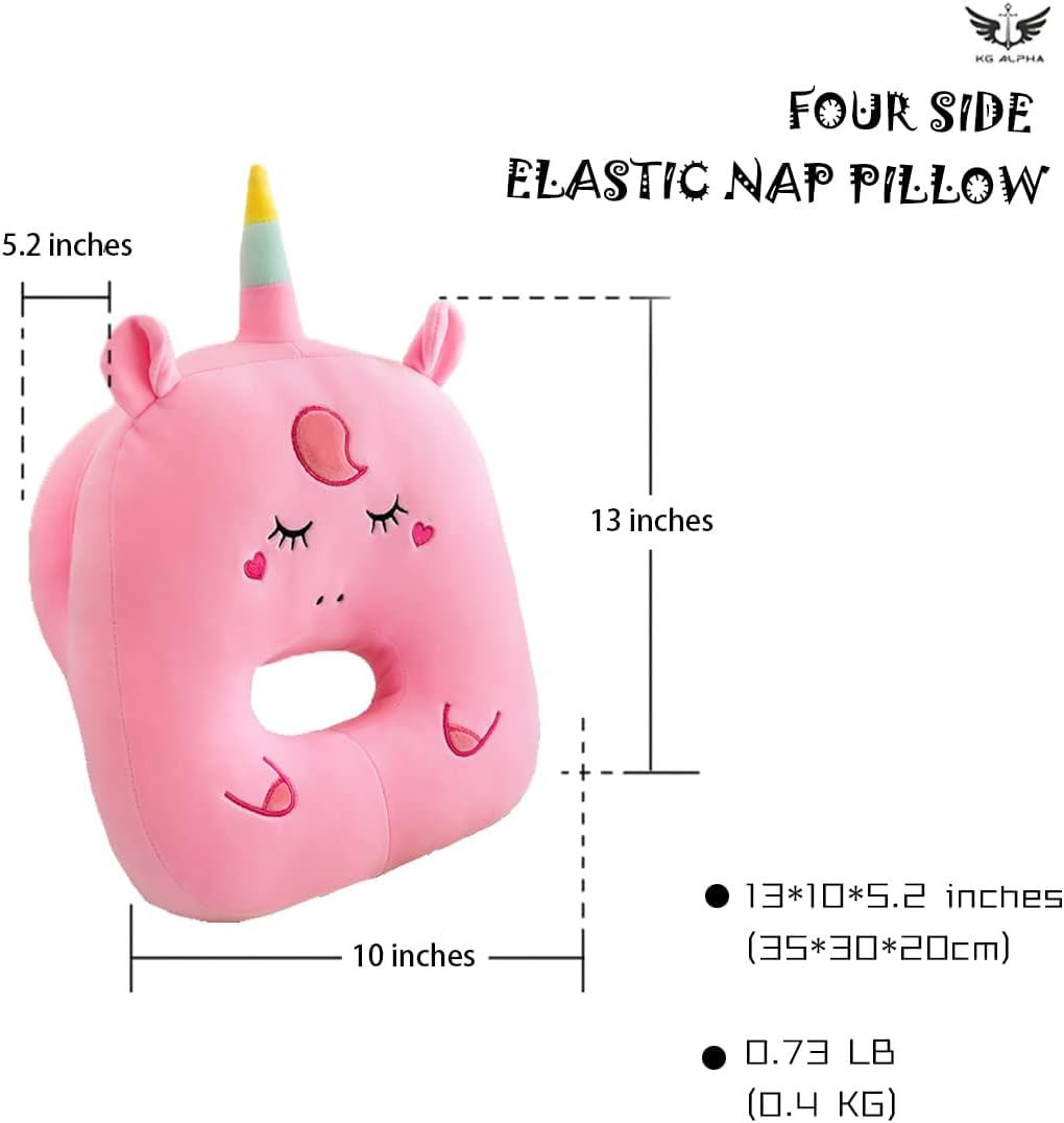 Kg Alpha Pink Unicorn Plush Stuffed Cute Napping Toy Pillow for Kids Girls, Kawaii Toys Throw Pillow Doll Gift for Girlfriend, Office Neck…