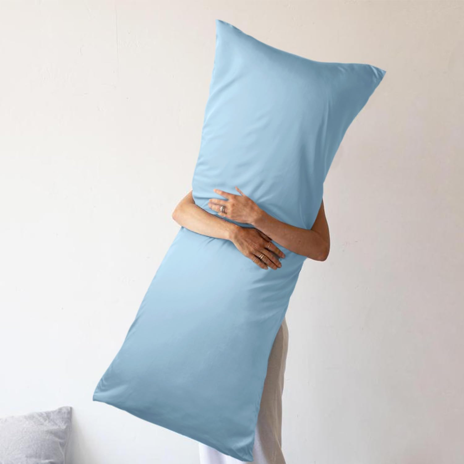 WishSmile Body Pillow Cases Light Blue 20x54