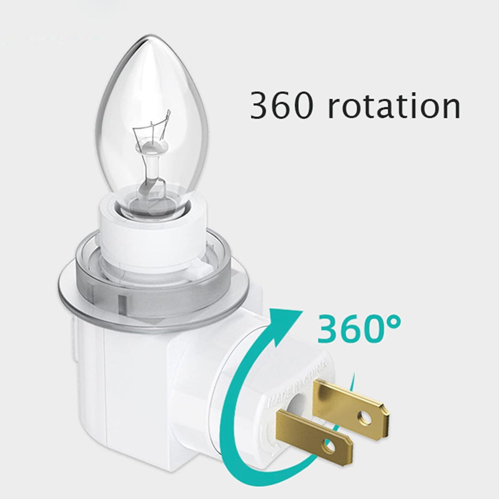 TWDRTDD Plug in Night Light, Adjustable E12 Base Socket Night Light with On/Off Switch for Making Decorative Night Lights (Glass…
