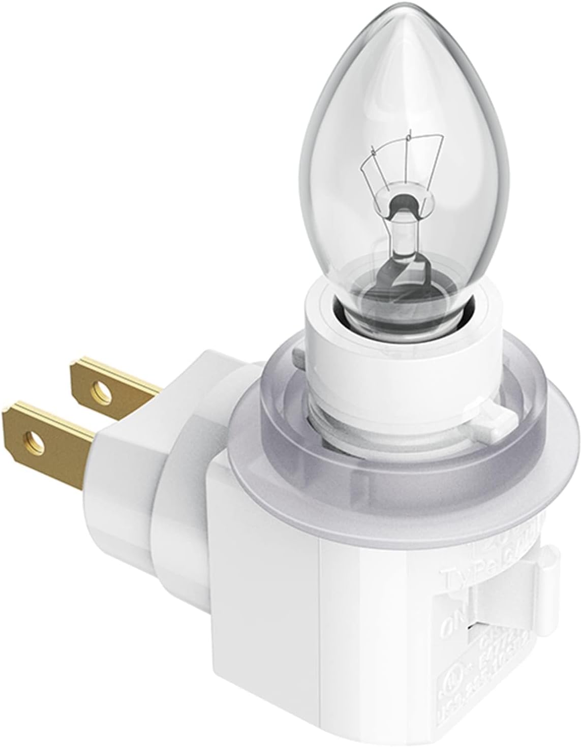 TWDRTDD Plug in Night Light, Adjustable E12 Base Socket Night Light with On/Off Switch for Making Decorative Night Lights (Glass…