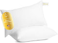 Digital Decor 100% Cotton Luxury Hotel Pillows Standard Size Set of 2, Cooling Hypoallergenic Down Alternative Bed Pillows for Sleeping…