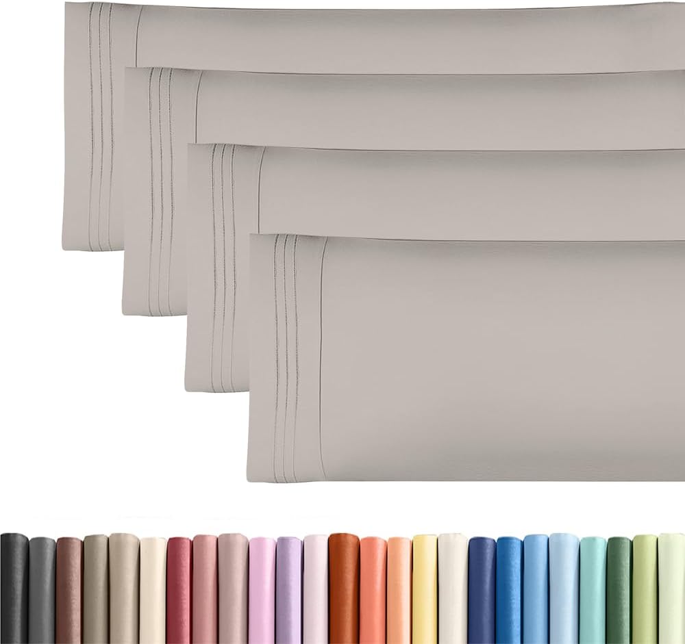 Body Pillowcases Set of 4-20x54 Long Body Pillow Case - Soft Body Pillow Cover for Sleeping & Side Sleepers - Comfy, Breathable & Fade…