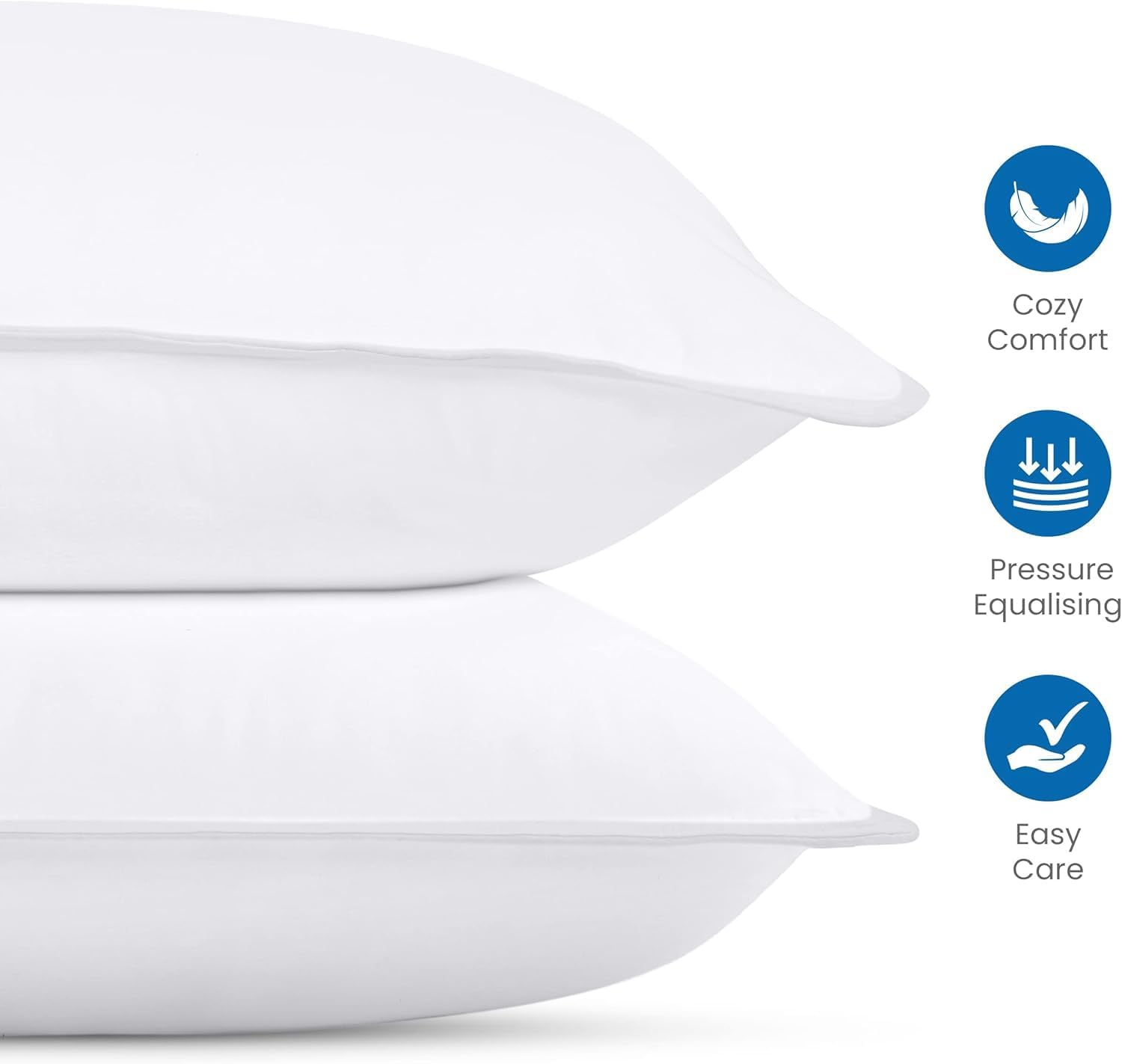 Utopiabedding Utopia Bedding Bed Pillows for Sleeping (White), Queen Size Set of 4, Hotel Pillow, Cooling Pillows for Side, Back or Stomach…
