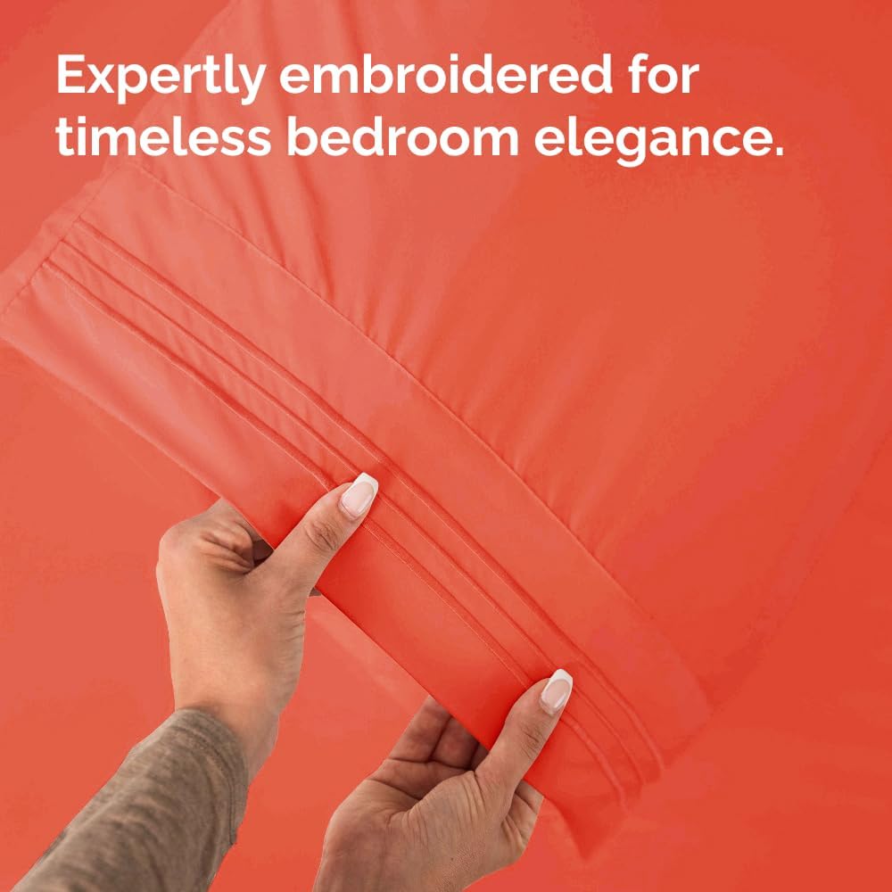 King Pillow Cases Set of 2 - Ultra Soft Hotel Quality Pillowcase Covers - Comfy, Cozy & Wrinkle Free - Shrinkage, Stain and Fade…