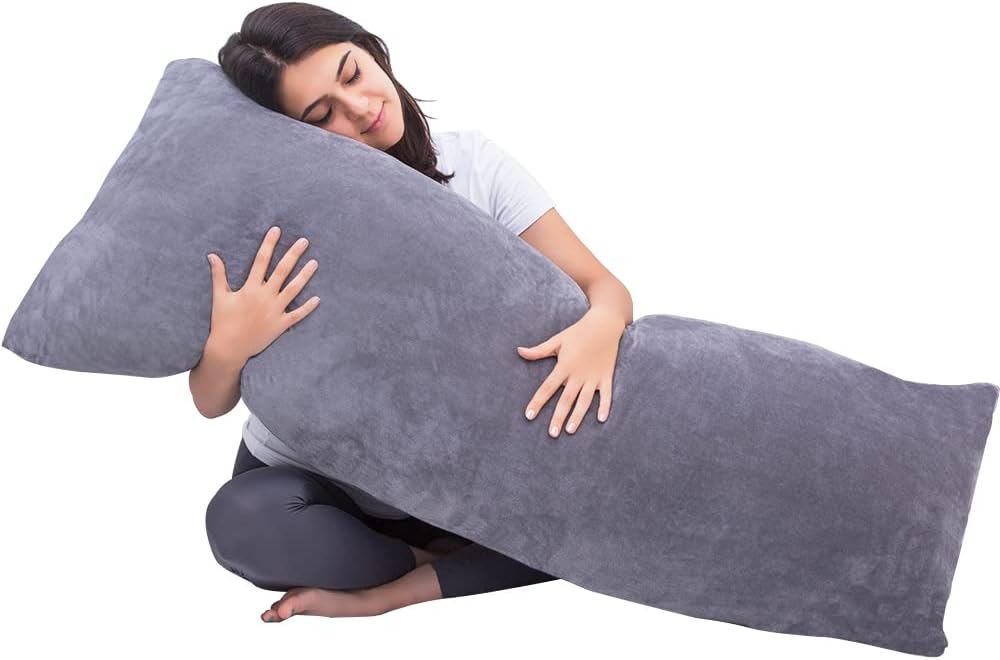 1 MIDDLE ONE Body Pillow, Memory Foam Body Pillows for Adults Sleeping, Long Pillow for Bed, Big Large Firm Full Body Pillow for Side…