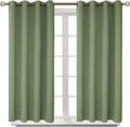 BGment Room Darkening Curtains 45 Inches Long - Grommet Thermal Insulated Drapes Window Treatment Curtains for Bedroom, 2 Panels, 52 x 45 I…