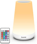 Auxmir Rechargeable LED Night Light, Touch & Remote Control Bedside Lamp with 13 Colors, 5 Brightness Levels, Portable Table Lamp for…