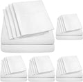 Queen Sheets White - 6 Piece 1500 Supreme Collection Fine Brushed Microfiber Deep Pocket Queen Sheet Set Bedding - 2 Extra Pillow Cases…