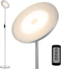 JOOFO Floor Lamp,30W/2400LM Sky LED Modern Torchiere 3 Color Temperatures Super Bright Floor Lamps-Tall Standing Pole Light with Remote &…
