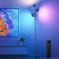 SIBRILLE RGB Floor Lamp, 36W Bright LED Standing Lamp with 3 Swivel Lights, Color Changing Tree Tall Lamp with Remote, Stepless Dimmable…