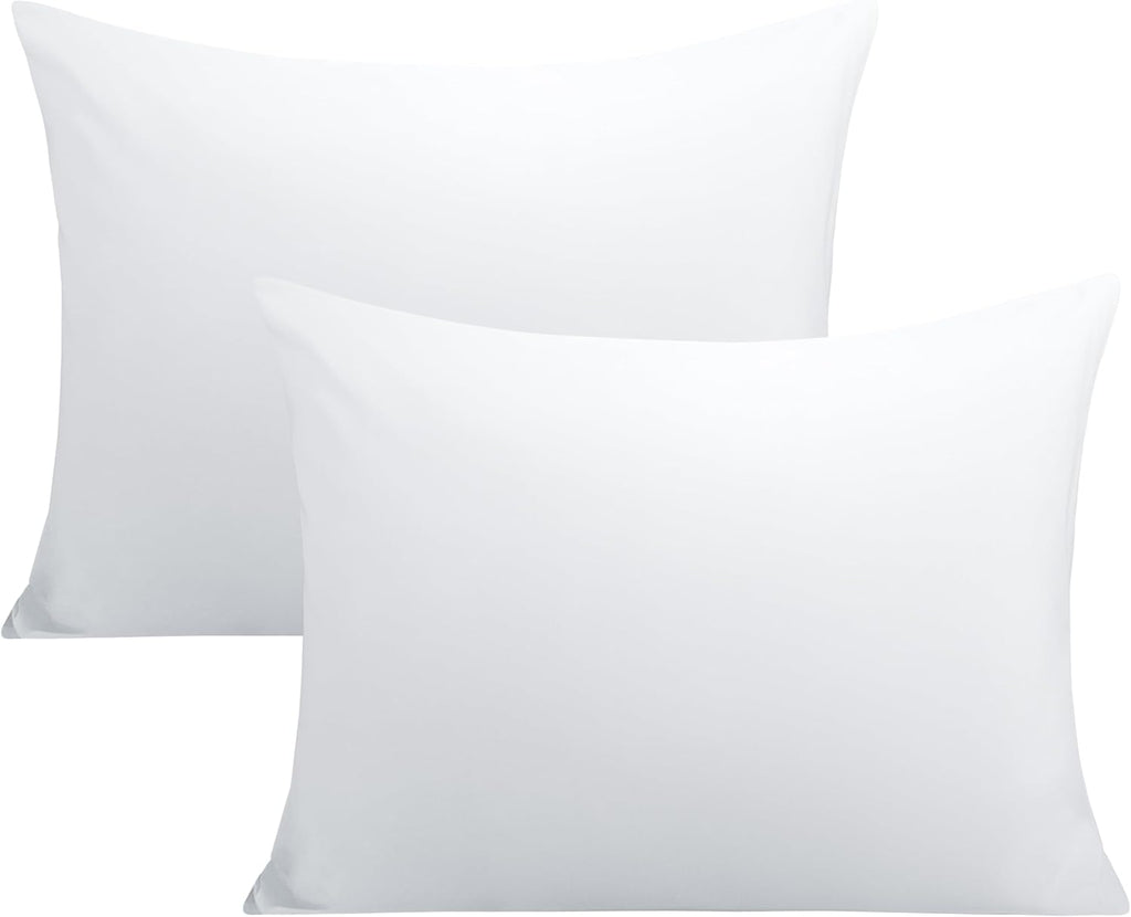 FLXXIE Pillow Cases Standard Size, Soft Microfiber Pillow Covers with Envelope Closure, Wrinkle, Stain Resistant Pillowcases, 2 Piece…