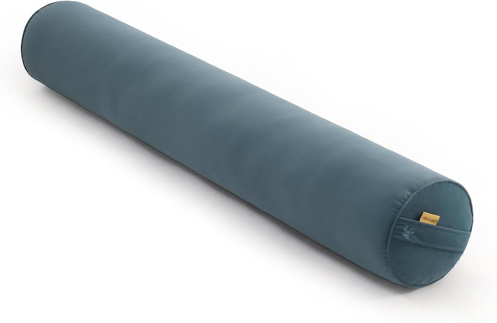 Body Pillow for Adults, Long Round Pillow, Big Cylindrical Pillow, Large Full Bolster Pillows for Side Sleepers (Slate Blue, 47.24"*7.87")