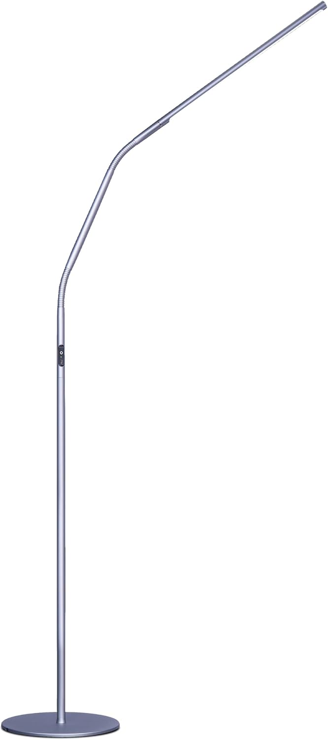 DaylightCompany-USA Daylight line 4 LED Floor Lamp - 6,000K, 3,200 Lux, 4 Brightness Levels, USB-C Port for Fast Charging - Sleek Desig…
