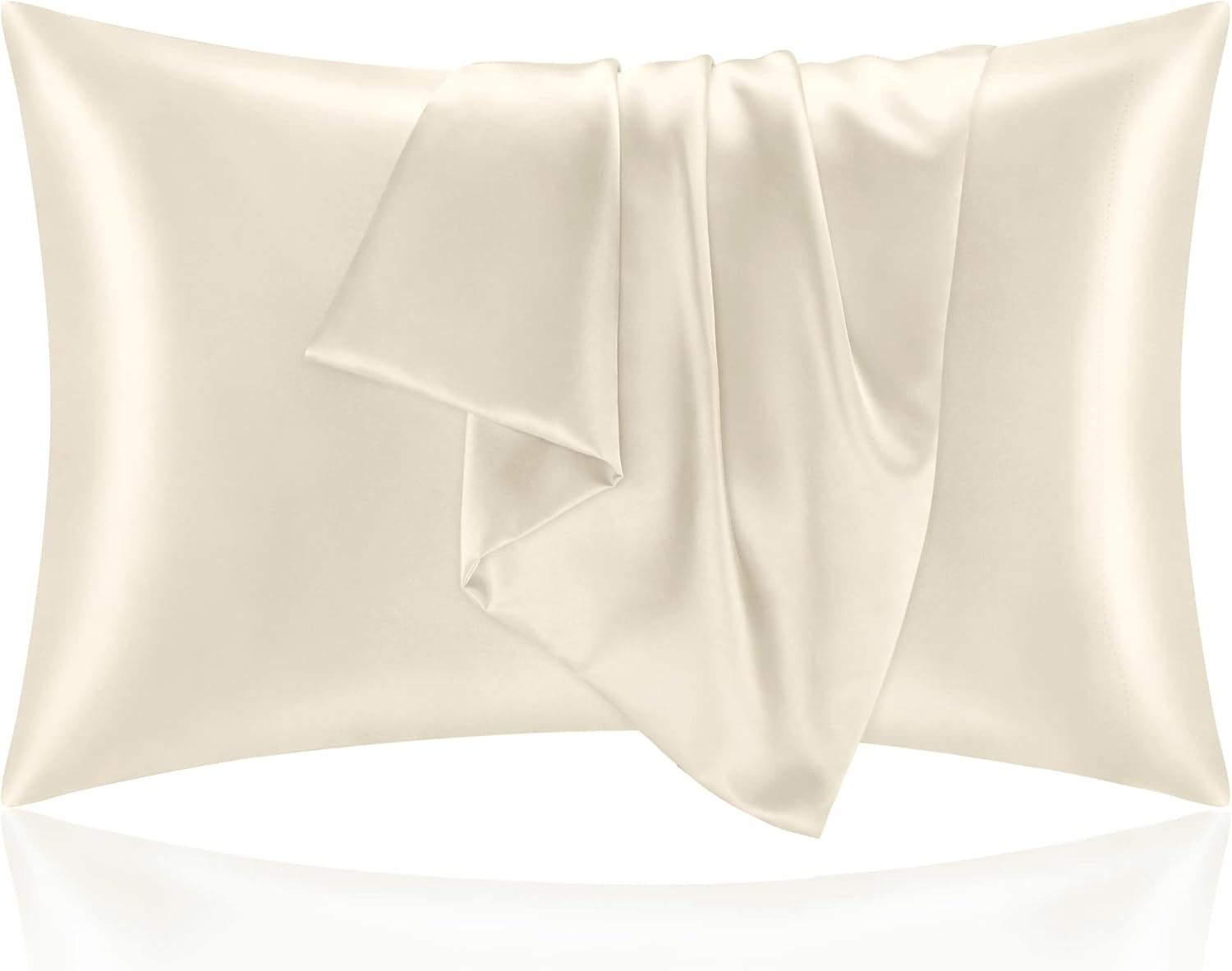 Bedelite Satin Pillowcase for Hair and Skin, Super Soft and Cooling Similar to Silk Pillow Cases 2 Pack with Envelope Closure, Gift for Wom…