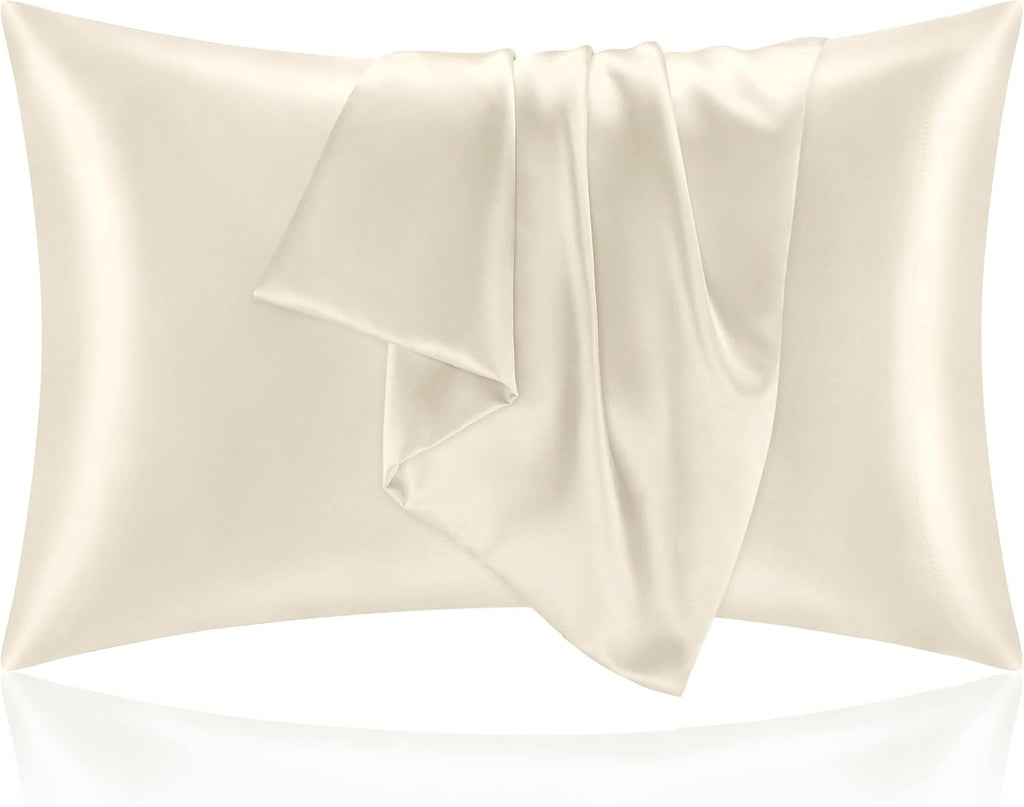 Bedelite Satin Pillowcase for Hair and Skin, Super Soft and Cooling Similar to Silk Pillow Cases 2 Pack with Envelope Closure, Gift for Wom…