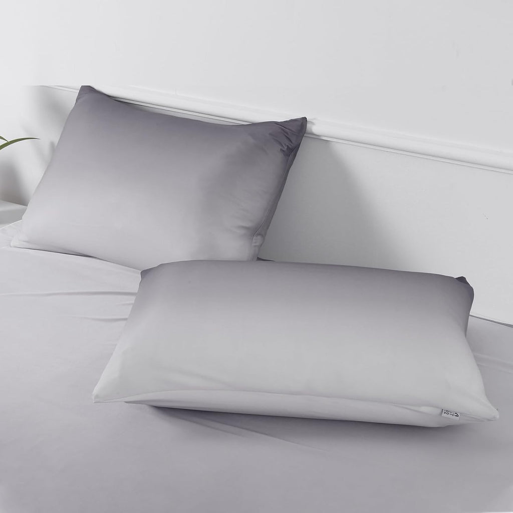 Luxear Cooling Pillow Cases, 2 Pack King Size Arc-Chill Q-max > 0.5 Gradient Cool Pillowcases for Hair Skin, Breathable Silky Cooling Summer…
