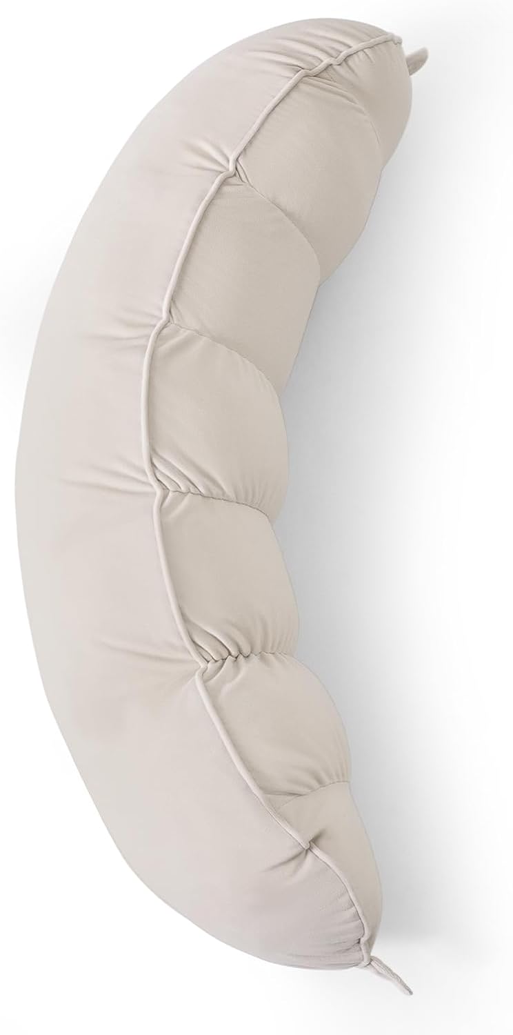 Peallow(Pat. Pend) – Long Round Body Pillow for Adults, Bolster Pillow for Sleeping, Soft and Supportive Pillow for Sleeping & Lumbar…