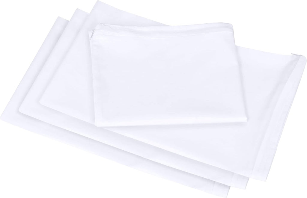 Utopiabedding Utopia Bedding 80 Pack Waterproof Pillow Protectors with Zipper Queen Size (White), Bed Bug and Dust Mite Proof Pillow case C…