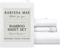KARISSA MAE Pure Viscose from Bamboo Twin Size Sheet Set | 100% FSC Certified | Luxuriously Soft | Cooling | 18" Deep Pocket w/Corner…