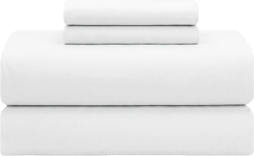 Featherstitchnewyork Feather & Stitch Softest 100% Cotton Sheets, 300 Thread Count Percale Weave Bedding, 16" Deep Pocket, Cooling Sheets,…