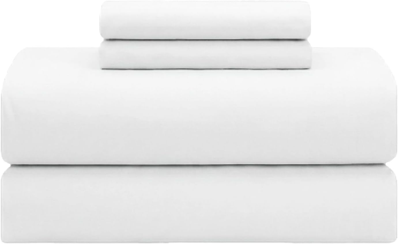 Featherstitchnewyork Feather & Stitch Softest 100% Cotton Sheets, 300 Thread Count Percale Weave Bedding, 16" Deep Pocket, Cooling Sheets,…