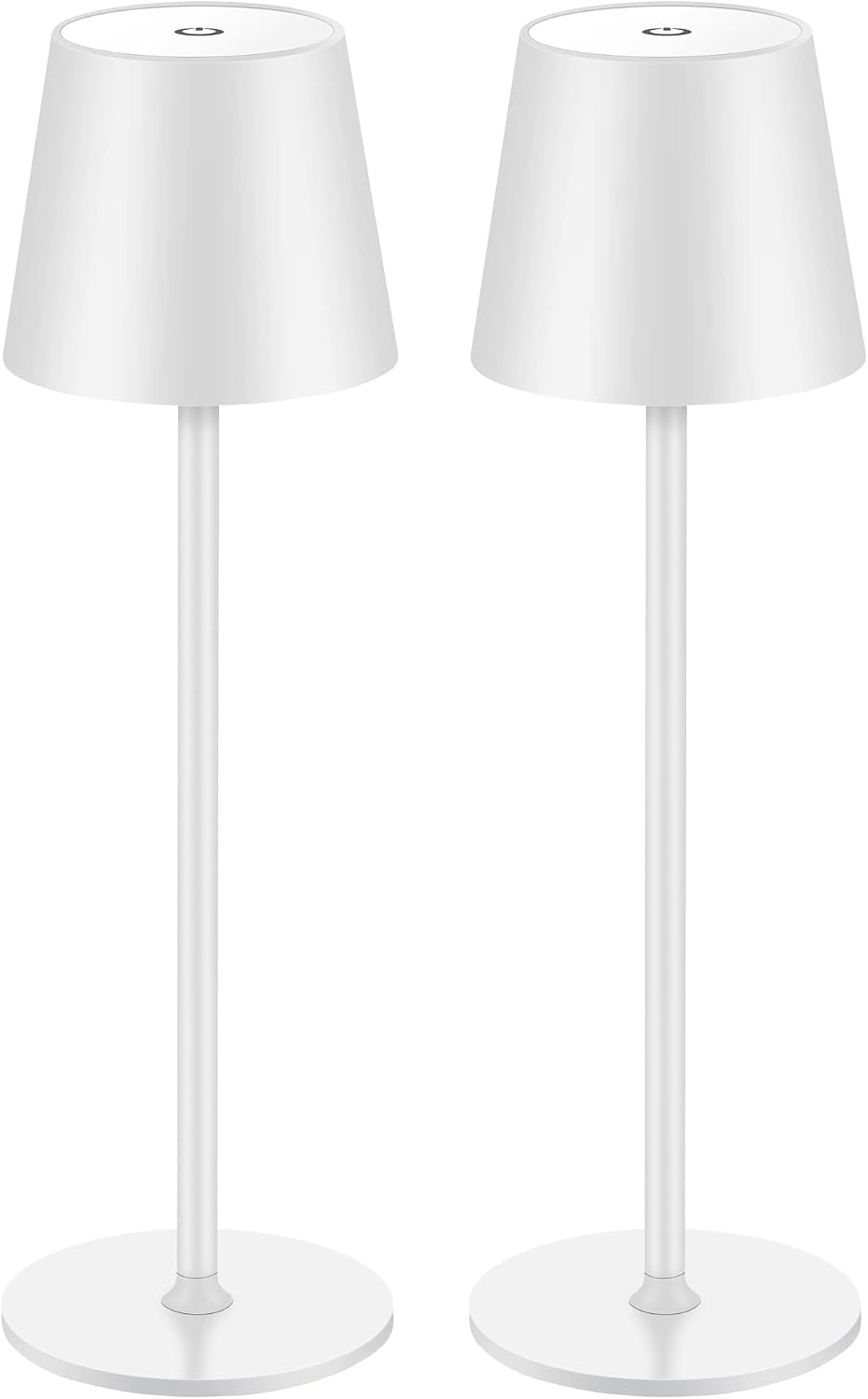 BGFHome 2Pack Cordless Table Lamp LED Desk Lamp,5000mAh Rechargeable Touch Night Light Wireless Minimalist Design for Couple…