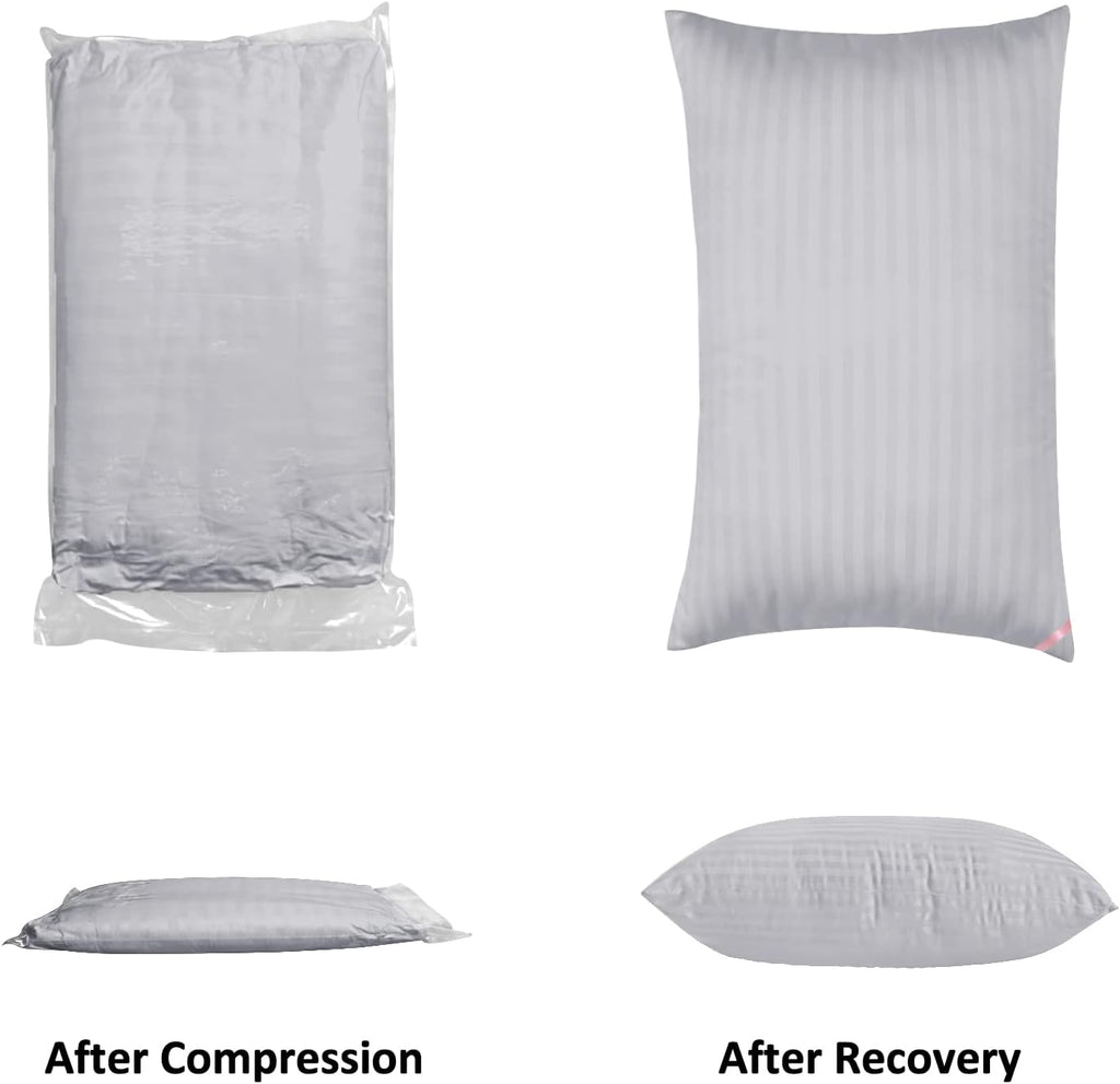 EIUE Bed Pillows for Sleeping 2 Pack Queen Size, Pillows for Side and Back Sleepers, Super Soft Down Alternative Microfiber Filled…