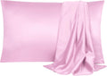 uxcell 2 Pack Silk Satin Pillowcase for Hair and Skin, Cool, Silky, Soft Breathable Pillow Cases Queen Size 20x30 Inch Sateen Pillowcase Li…