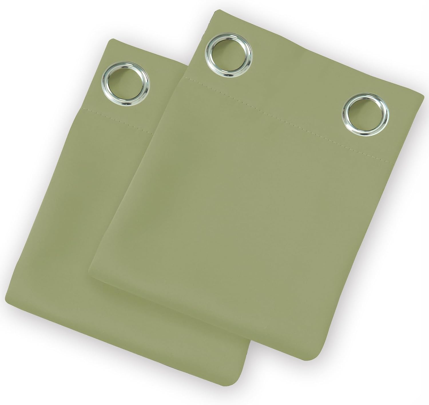 Lemomo Blackout Curtains 52 x 108 inch/Sage Green Curtains Set of 2 Panels/Thermal Insulated Room Darkening Bedroom Curtains 108 inch Green