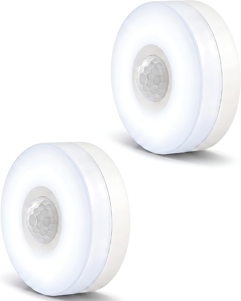 YELKO Motion Sensor Night Light - Plug-in 6000K Cool White Anti-Glare LED Nightlight, Ultra Bright Cozy Soft Glow Not Dazzling for…