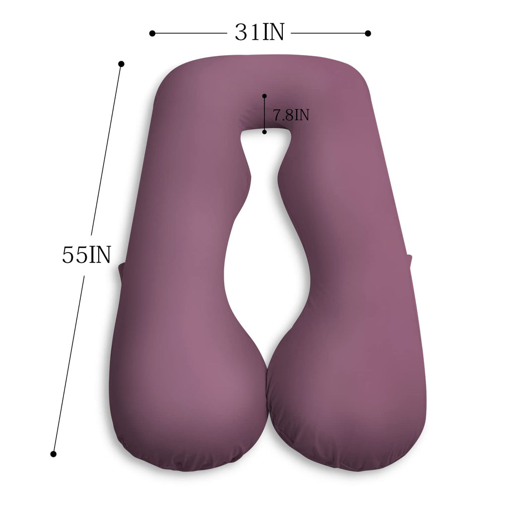 Meiz Pregnancy Pillow, Cooling Silky Pregnancy Pillows for Sleeping, Full Body Maternity Pillow for Pregnant Woman with Cooling Silky Jersey…