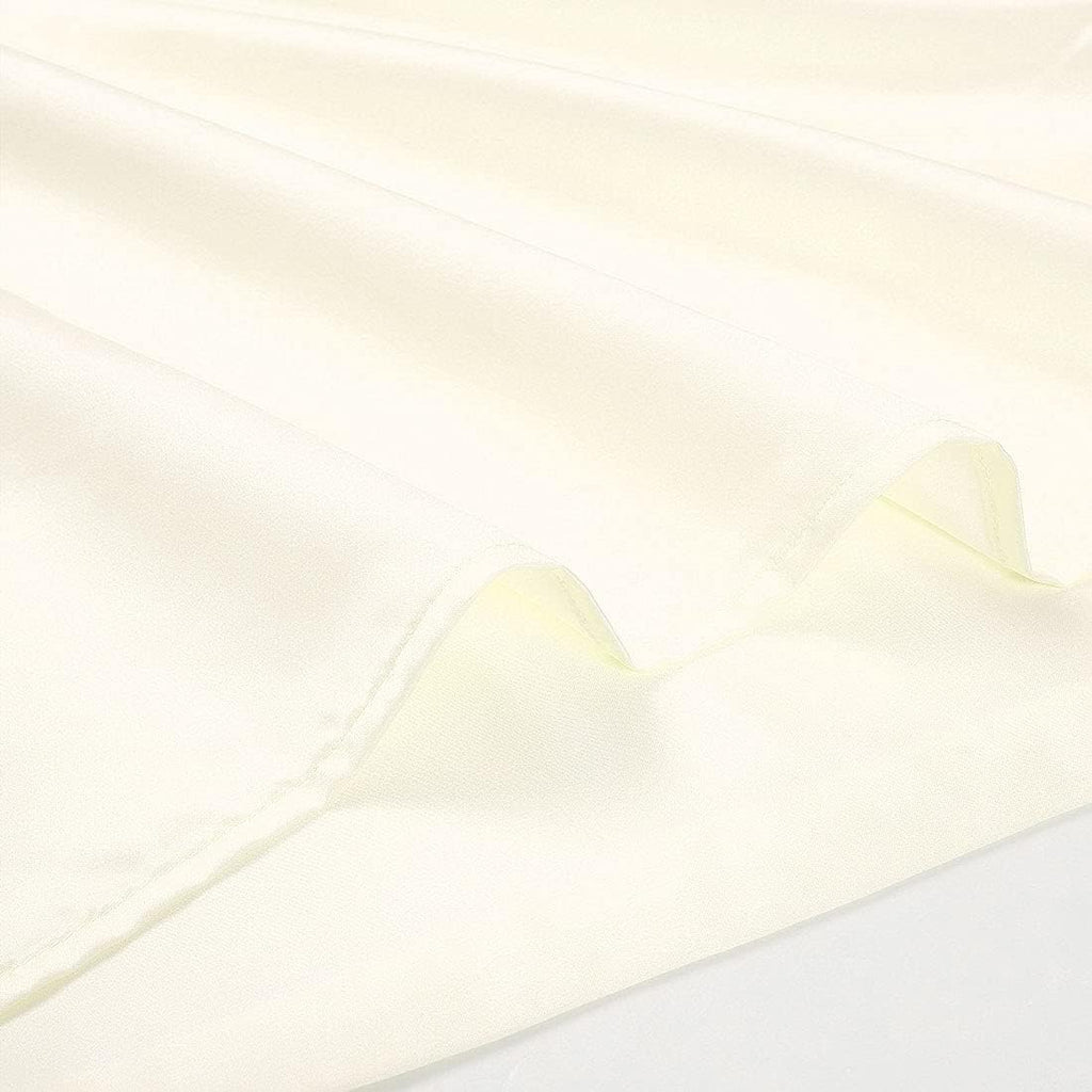 uxcell Body Pillow Cover 20x48 Inch Pearl White Silky Satin Body Pillowcases for Hair and Skin Luxury Cooling Soft Smooth Washable