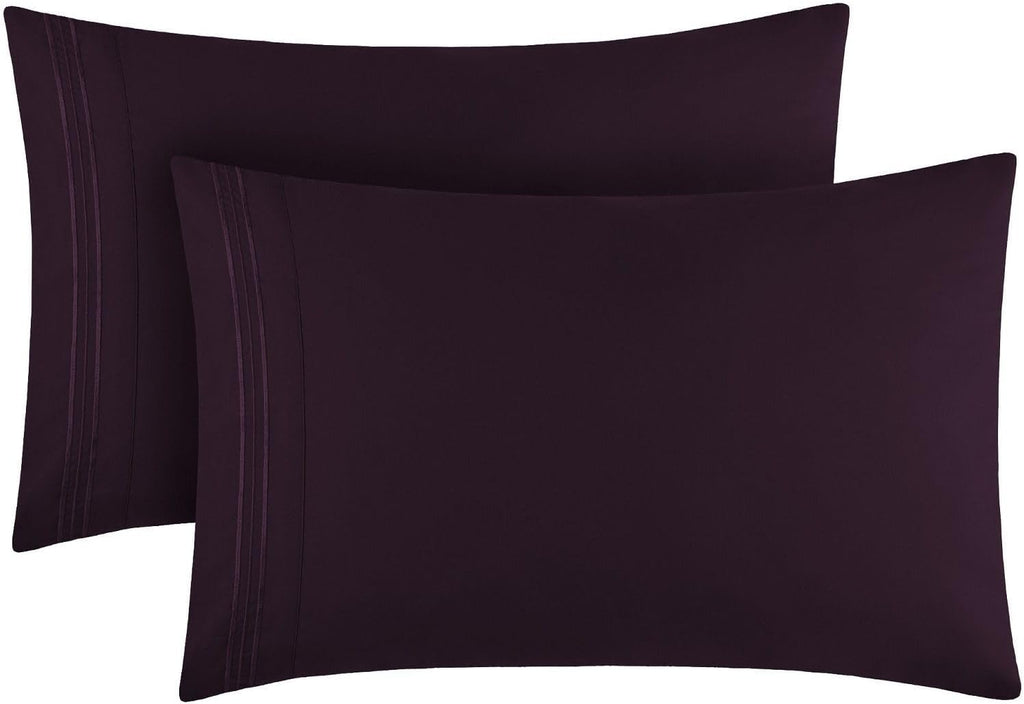 Mellanni Pillow Cases - Luxury, Extra Soft, Cooling Pillow Covers - 2 PC Iconic Collection Pillowcases - Envelope Closure (King 20" x 40",…