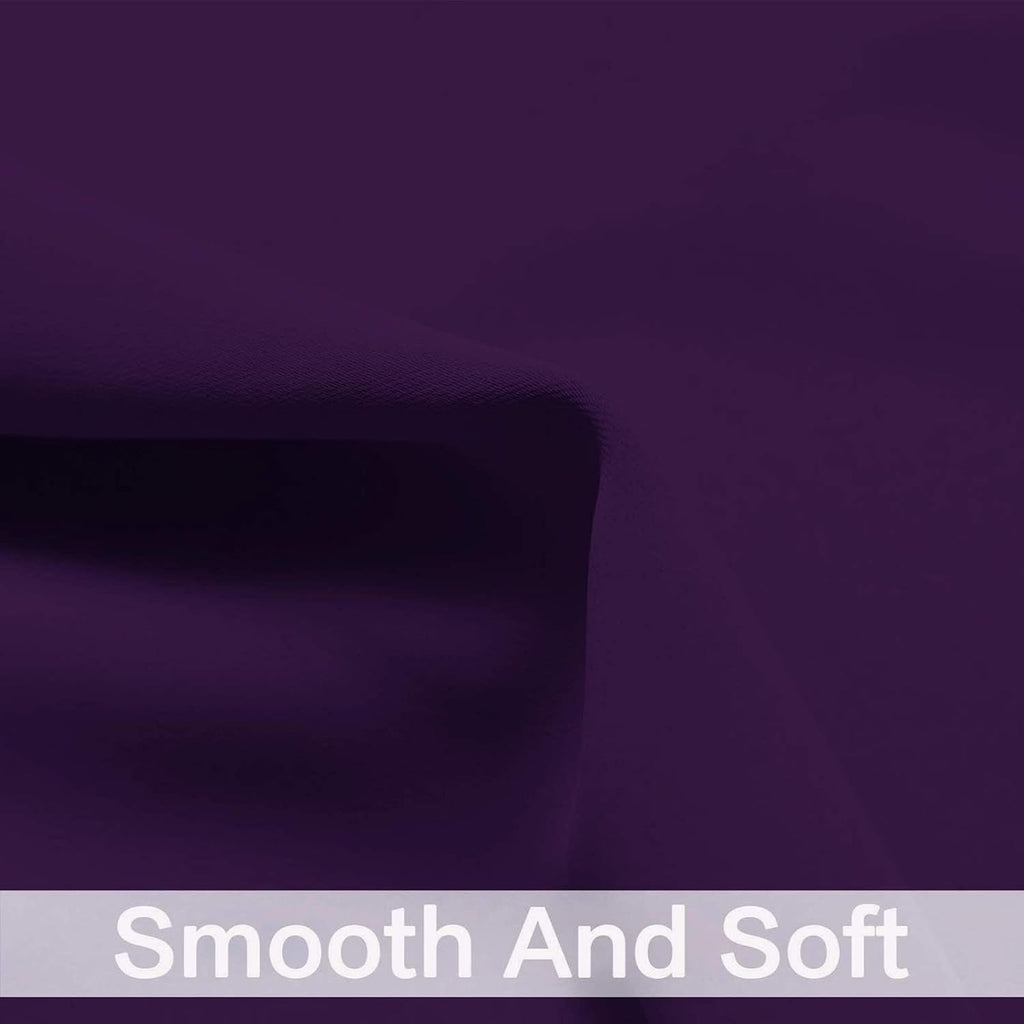 Yakamok Purple Blackout Curtains Room Darkening Thermal Insulated Grommet top Window Curtains for Living Room, 42 x 72 Inch, One Pair