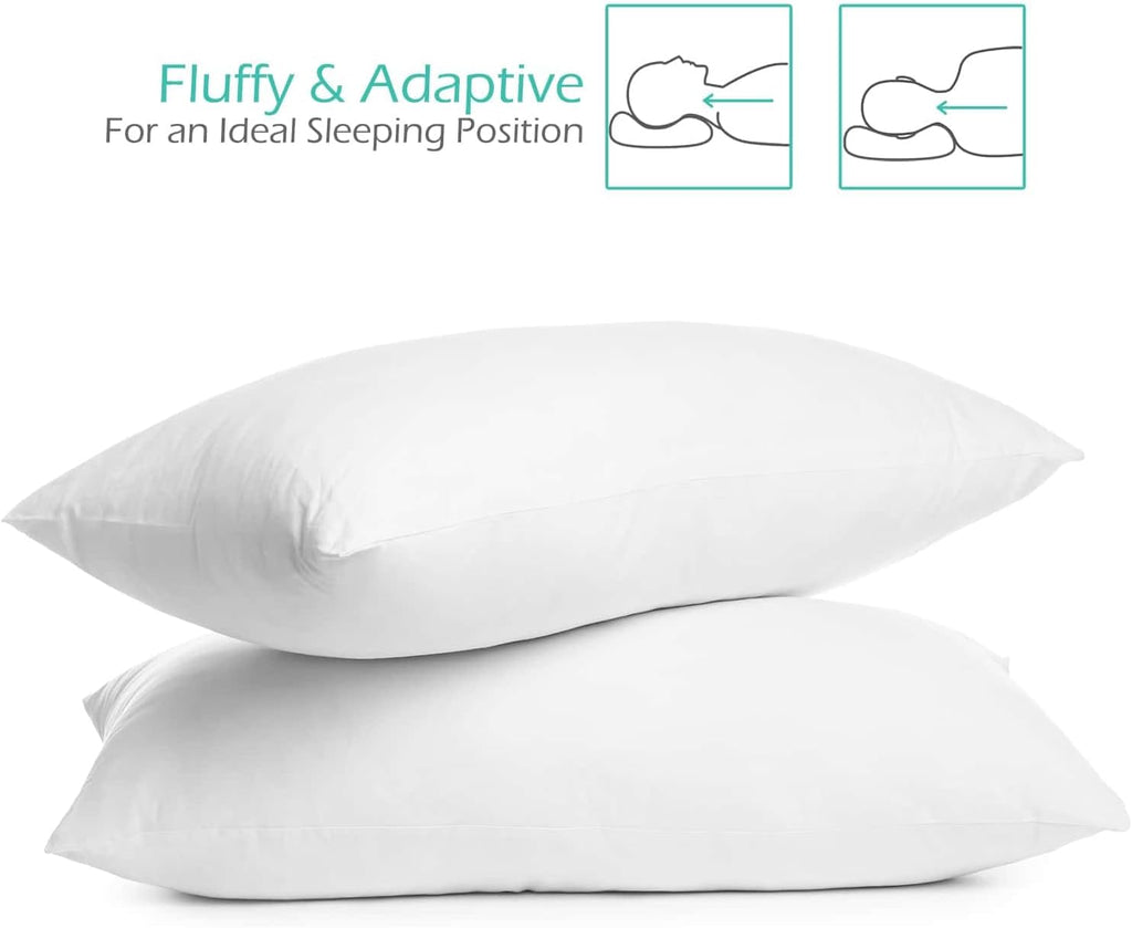 Nestl 4 Pack Toddler Pillow for Sleeping 13 x 18, Small Kids Pillow for Travel, Car, School, Nap, & Toddler Bed, Machine Washable Soft Cott…