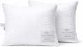East Coast Bedding 100% White Down Pillow, No Feathers, 600 Fill Power, 400 Thread Count Cotton Shell, Firm Loft, King 20x36, 2 Pack