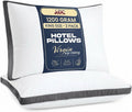 LuxDecorCollection King Size Pillows Set of 2 for Sleeping - LUX Décor Gusseted Bed Pillows, Down Alternative Hotel Quality, Cooling Breath…