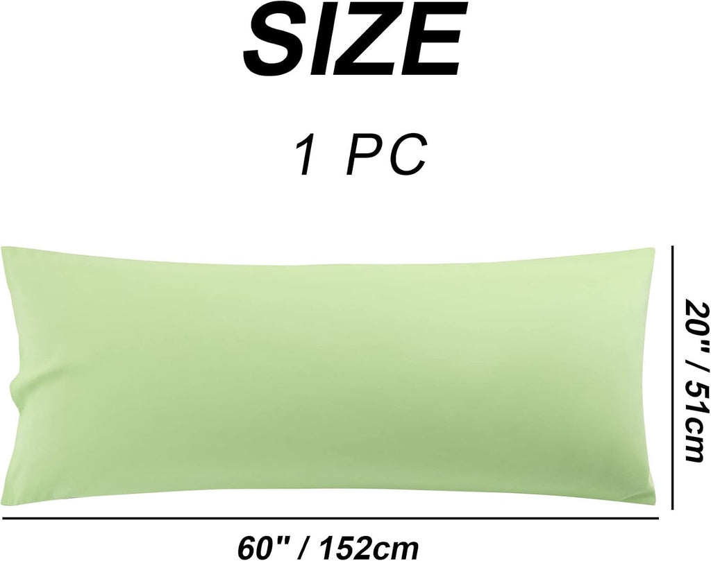 uxcell 100% Microfiber Body Pillow Cover | 1800 Thread Count Pillowcase | Soft Pillow Case with Envelope Closure | 90 GSM Ployester | No Wr…