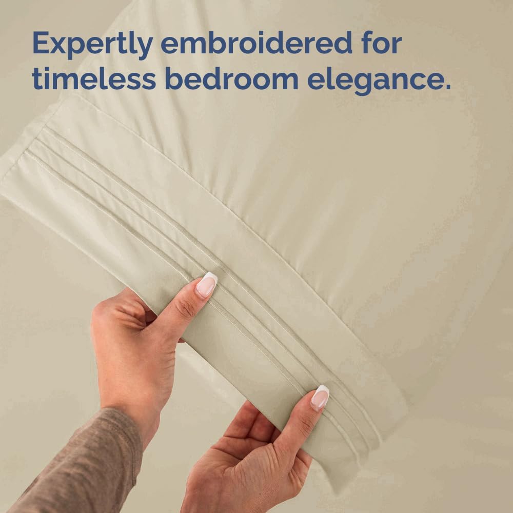 Standard Pillow Cases Set of 2 - Ultra-Soft Hotel Quality Pillowcase Covers - Comfy & Wrinkle Free - Stain and Fade Resistant - Machine…