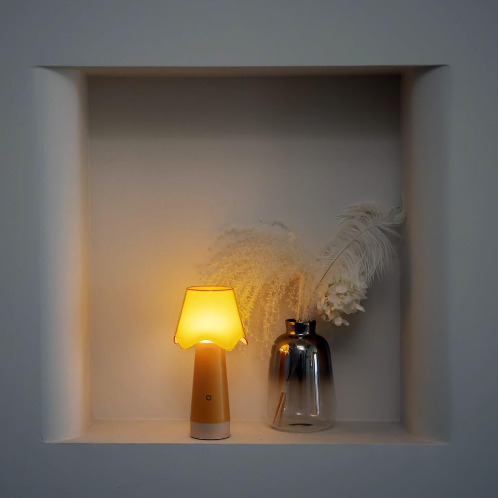 Owlpack Fungo Cordless LED Lamp with Adjustable Dimmer - Orange