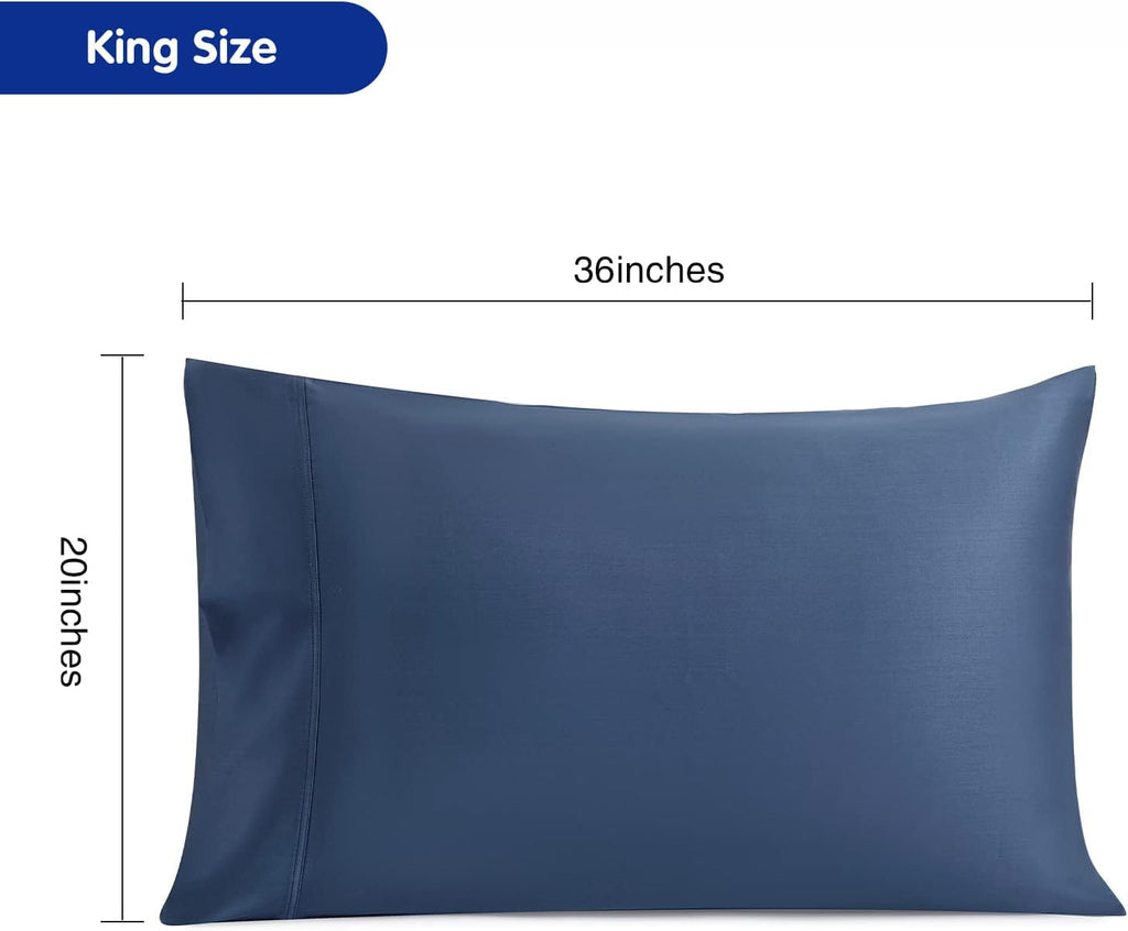 Stnomyhome 100% Eucalyptus Tencel Lyocell Cooling Pillowcase Set of 2, Moisture Wicking, Temperature Regulating, Soft &Smooth Sateen Pillow…