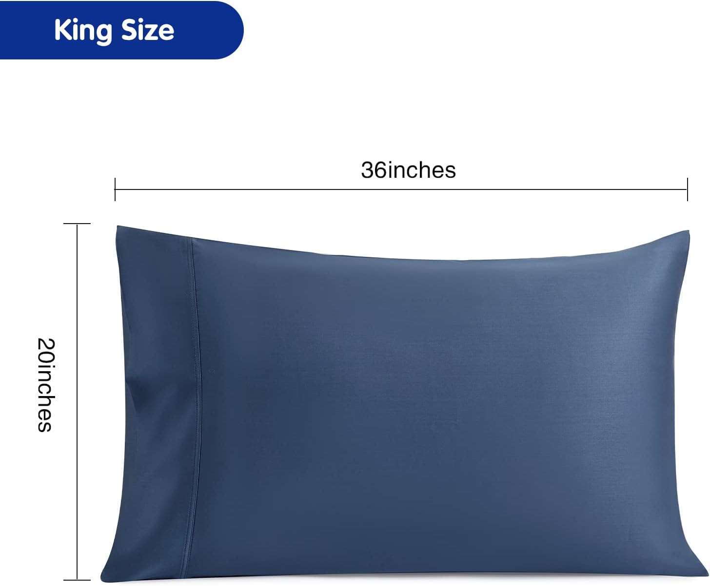 Stnomyhome 100% Eucalyptus Tencel Lyocell Cooling Pillowcase Set of 2, Moisture Wicking, Temperature Regulating, Soft &Smooth Sateen Pillow…