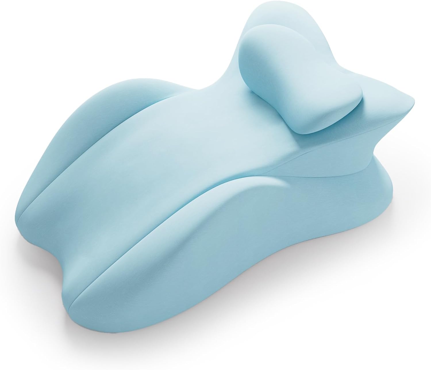 eleELEOPTION ele ELEOPTION Memory Foam Ergonomic Wedge Pillow Prone Reading Pillow for Bed Sofa Stomach Back and Neck Support Sitting Up wi…