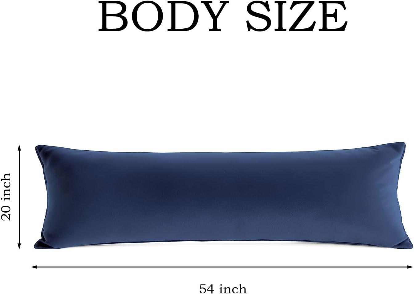 QJFabricCO Q&J Fabric Co. Body Pillow Pillowcase Set of 2, Brushed Microfiber 20x54 Pillow Cases, Soft, Wrinkle-Free, Fade-Resistant, Pillow…